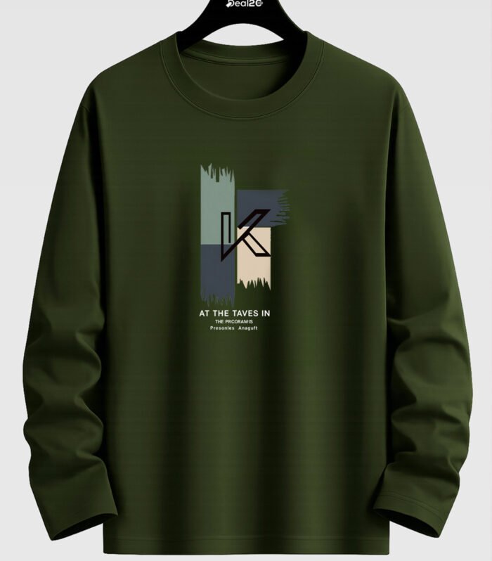 Taves K Printed Long Sleeve T-shirt for Mens