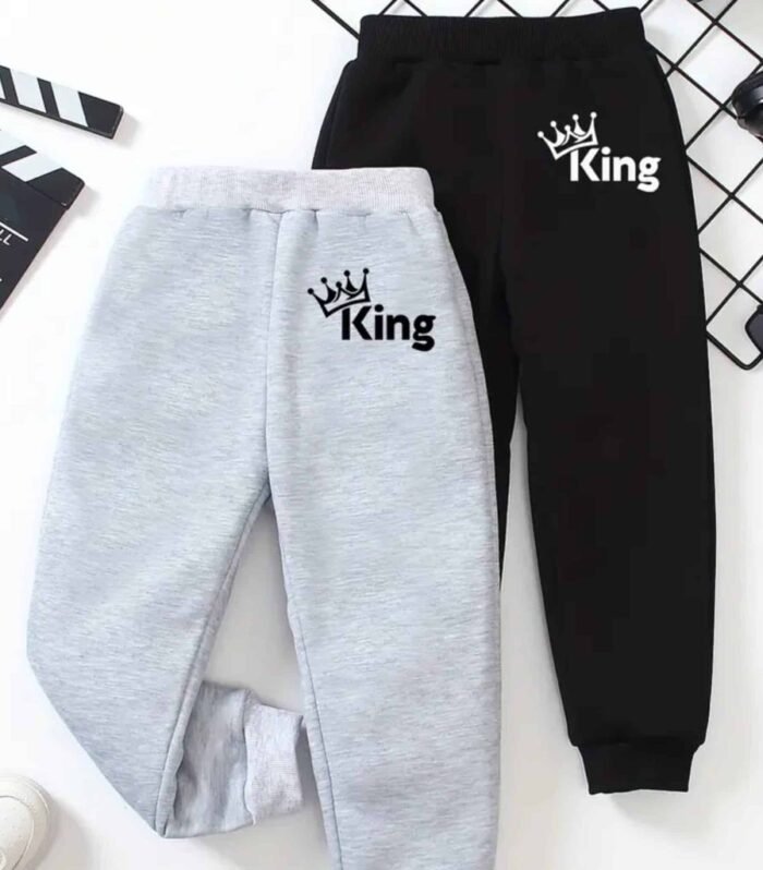 Pack of 2 King Printed Sweatpants For Young Kids